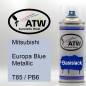 Preview: Mitsubishi, Europa Blue Metallic, T85 / PB6: 400ml Sprühdose, von ATW Autoteile West.